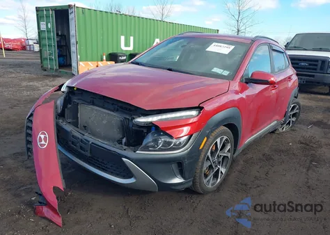 2022 Hyundai Kona Limited из США, поврежденный, VIN KM8K5CA30NU880598